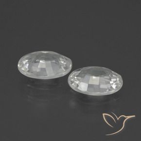 2.26 ct natürliche Weiß Zirkon-Edelsteine, Oval, VVS