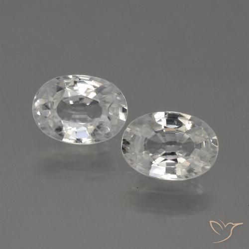 2.35ctw Natürlicher Warmweiß Zirkon, Oval, VS