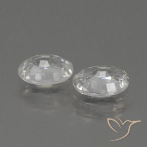 2.35 ct natürliche Warmweiß Zirkon-Edelsteine, Oval, VS