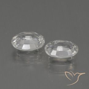 2.40 ct natürliche Weiß Zirkon-Edelsteine, Oval, VS