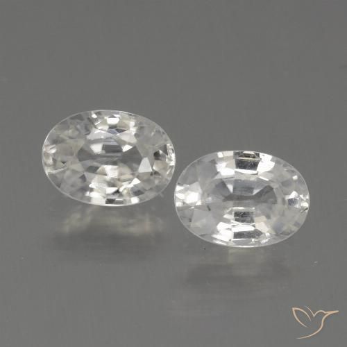 2.42ctw Natürlicher Warmweiß Zirkon, Oval, VS
