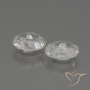 2.42 ct natürliche Warmweiß Zirkon-Edelsteine, Oval, VS