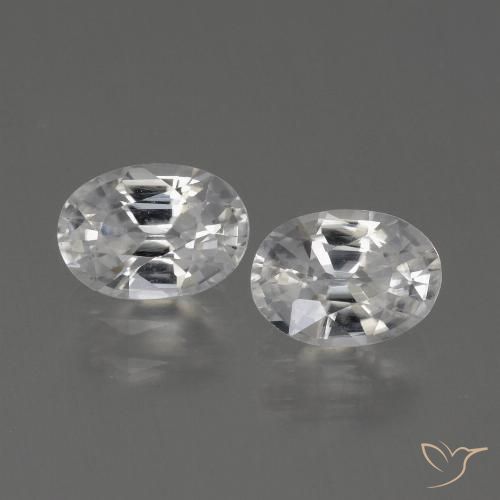 2.47ctw Natürlicher Warmweiß Zirkon, Oval, VVS