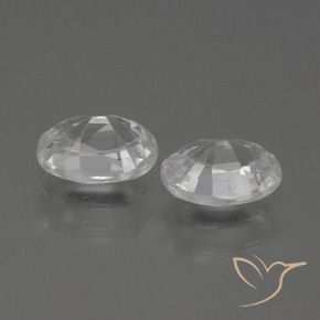 2.47 ct natürliche Warmweiß Zirkon-Edelsteine, Oval, VVS
