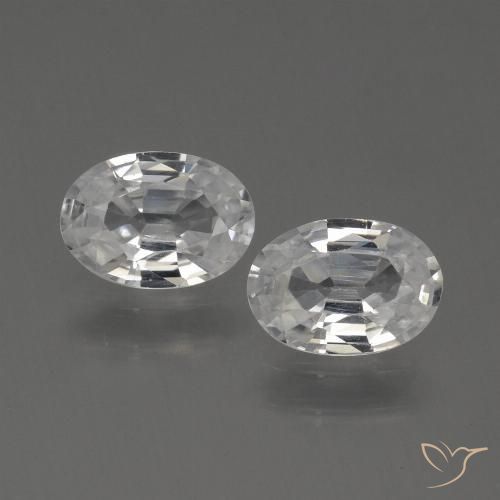 2.15ctw Natürlicher Warmweiß Zirkon, Oval, VS