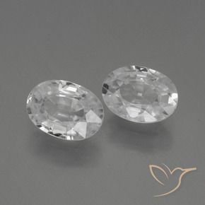 2.30 ct natürliche Weiß Zirkon-Edelsteine, Oval, VVS