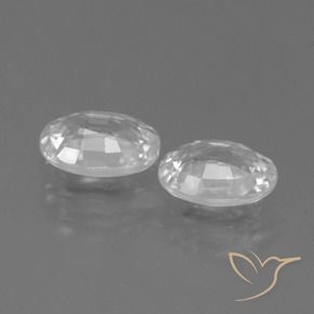 2.30 ct natürliche Weiß Zirkon-Edelsteine, Oval, VVS
