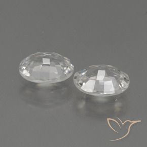 2.17 ct natürliche Weiß Zirkon-Edelsteine, Oval, VS
