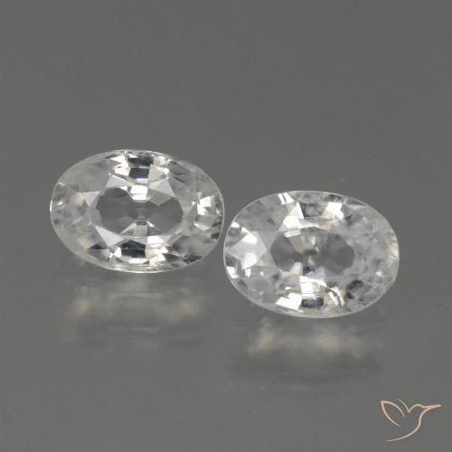 2.56ctw Natürlicher Warmweiß Zirkon, Oval, VS