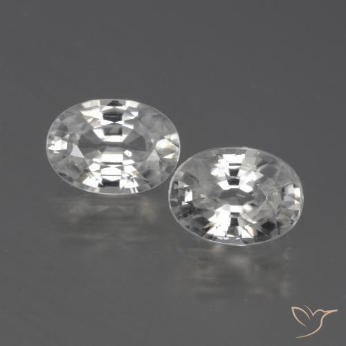 2.46ctw Natürlicher Warmweiß Zirkon, Oval, VVS-VS