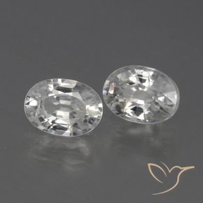 2.46 ct natürliche Warmweiß Zirkon-Edelsteine, Oval, VVS-VS