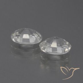 2.46 ct natürliche Warmweiß Zirkon-Edelsteine, Oval, VVS-VS