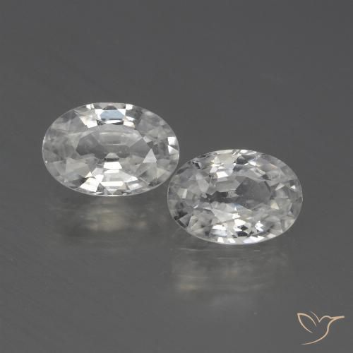 2.21ctw Natürlicher Weiß Zirkon, Oval, VS