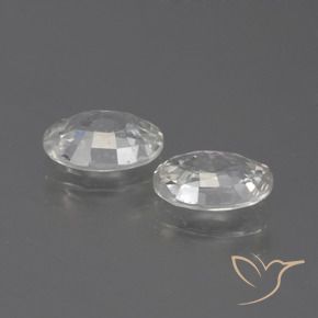 2.21 ct natürliche Weiß Zirkon-Edelsteine, Oval, VS