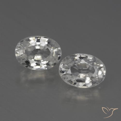 2.54ctw Natürlicher Warmweiß Zirkon, Oval, VS
