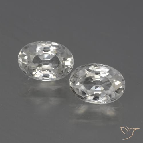 2.45ctw Natürlicher Warmweiß Zirkon, Oval, VS
