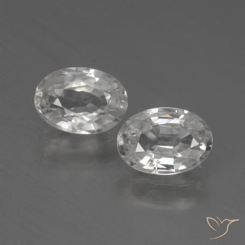 2.21ctw Natürlicher Warmweiß Zirkon, Oval, VS