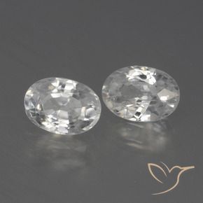 2.45 ct natürliche Weiß Zirkon-Edelsteine, Oval, VS