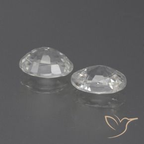 2.45 ct natürliche Weiß Zirkon-Edelsteine, Oval, VS