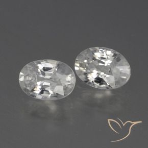 2.42 ct natürliche Warmweiß Zirkon-Edelsteine, Oval, VS