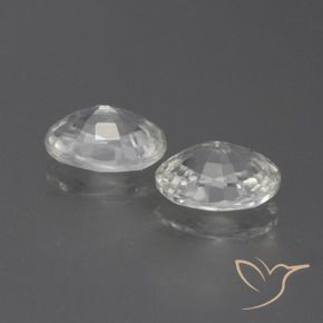 2.42 ct natürliche Warmweiß Zirkon-Edelsteine, Oval, VS