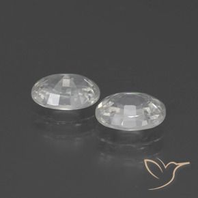 2.61 ct natürliche Weiß Zirkon-Edelsteine, Oval, VS