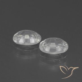 2.57 ct natürliche Weiß Zirkon-Edelsteine, Oval, VS