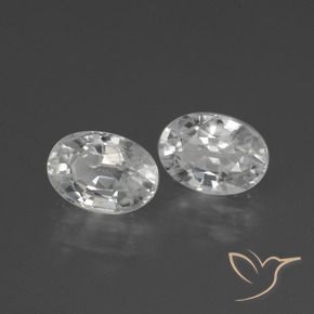 2.83 ct natürliche Weiß Zirkon-Edelsteine, Oval, VS