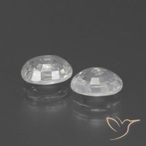 2.83 ct natürliche Weiß Zirkon-Edelsteine, Oval, VS