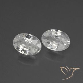 2.10 ct natürliche Weiß Zirkon-Edelsteine, Oval, VS
