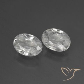 2.44 ct natürliche Weiß Zirkon-Edelsteine, Oval, VS