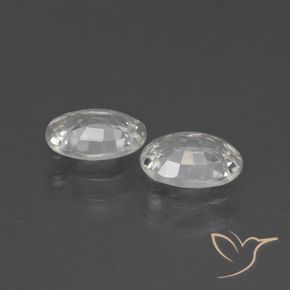 2.29 ct natürliche Weiß Zirkon-Edelsteine, Oval, VS