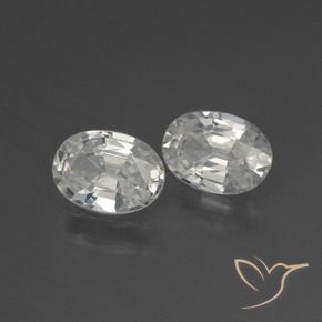 2.30 ct natürliche Weiß Zirkon-Edelsteine, Oval, VS