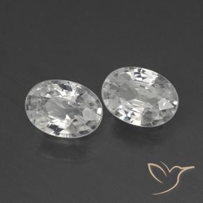 2.27 ct natürliche Warmweiß Zirkon-Edelsteine, Oval, VVS