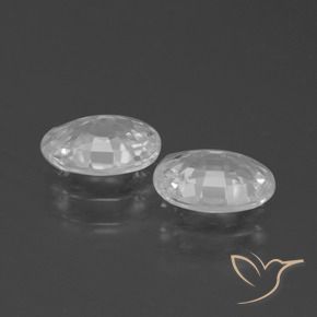 2.27 ct natürliche Warmweiß Zirkon-Edelsteine, Oval, VVS