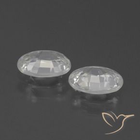 2.29 ct natürliche Weiß Zirkon-Edelsteine, Oval, VVS
