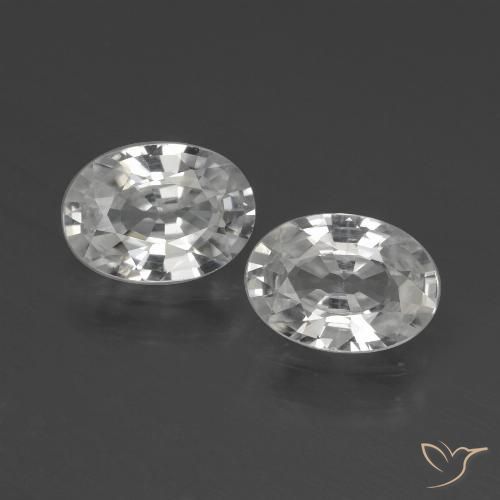 2.19ctw Natürlicher Warmweiß Zirkon, Oval, VVS-VS