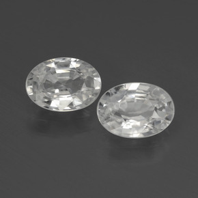 2,21 ct natürliche weißer Zirkon-Edelsteine, Oval Schliff, VVS