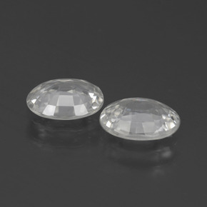 2,21 ct natürliche weißer Zirkon-Edelsteine, Oval Schliff, VVS