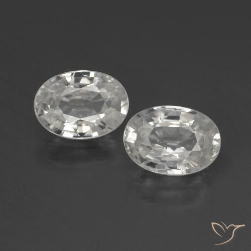 2.31ctw Natürlicher Warmweiß Zirkon, Oval, VVS-VS