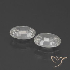 2.31 ct natürliche Warmweiß Zirkon-Edelsteine, Oval, VVS-VS