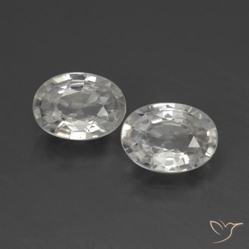 2.11ctw Natürlicher Warmweiß Zirkon, Oval, VVS-VS