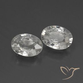 2.11 ct natürliche Warmweiß Zirkon-Edelsteine, Oval, VVS-VS