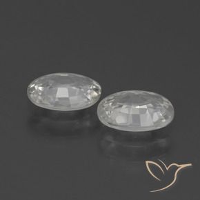2.11 ct natürliche Warmweiß Zirkon-Edelsteine, Oval, VVS-VS
