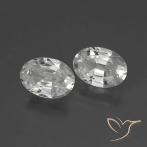 2.04 ct natürliche Warmweiß Zirkon-Edelsteine, Oval, VVS
