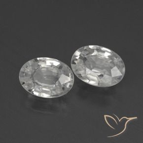 2.39 ct natürliche Weiß Zirkon-Edelsteine, Oval, VS