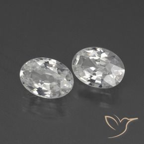 2.24 ct natürliche Weiß Zirkon-Edelsteine, Oval, VS