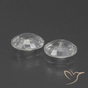 2.45 ct natürliche Weiß Zirkon-Edelsteine, Oval, VS