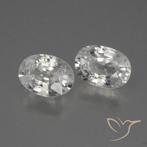 2.33 ct natürliche Weiß Zirkon-Edelsteine, Oval, VS