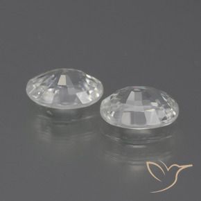 2.33 ct natürliche Weiß Zirkon-Edelsteine, Oval, VS